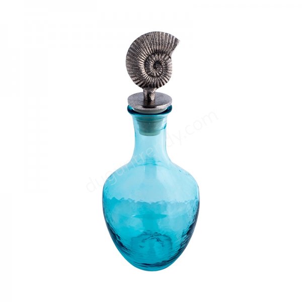 deniz kabuğu figürlü dekoratif şişe modeli 
